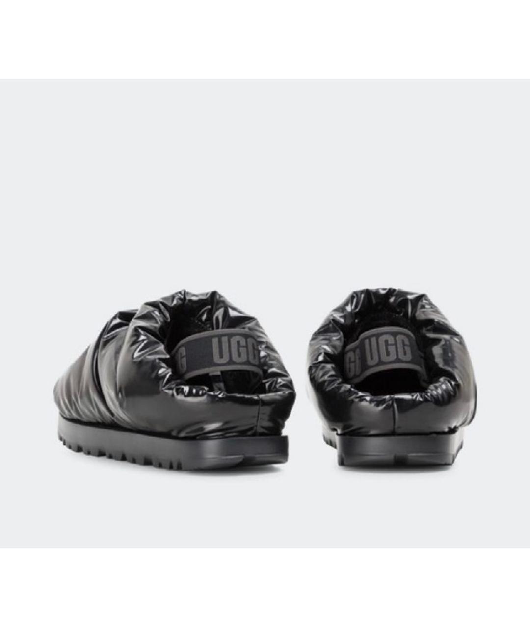 UGG AUSTRALIA Черные текстильные сабо, фото 3