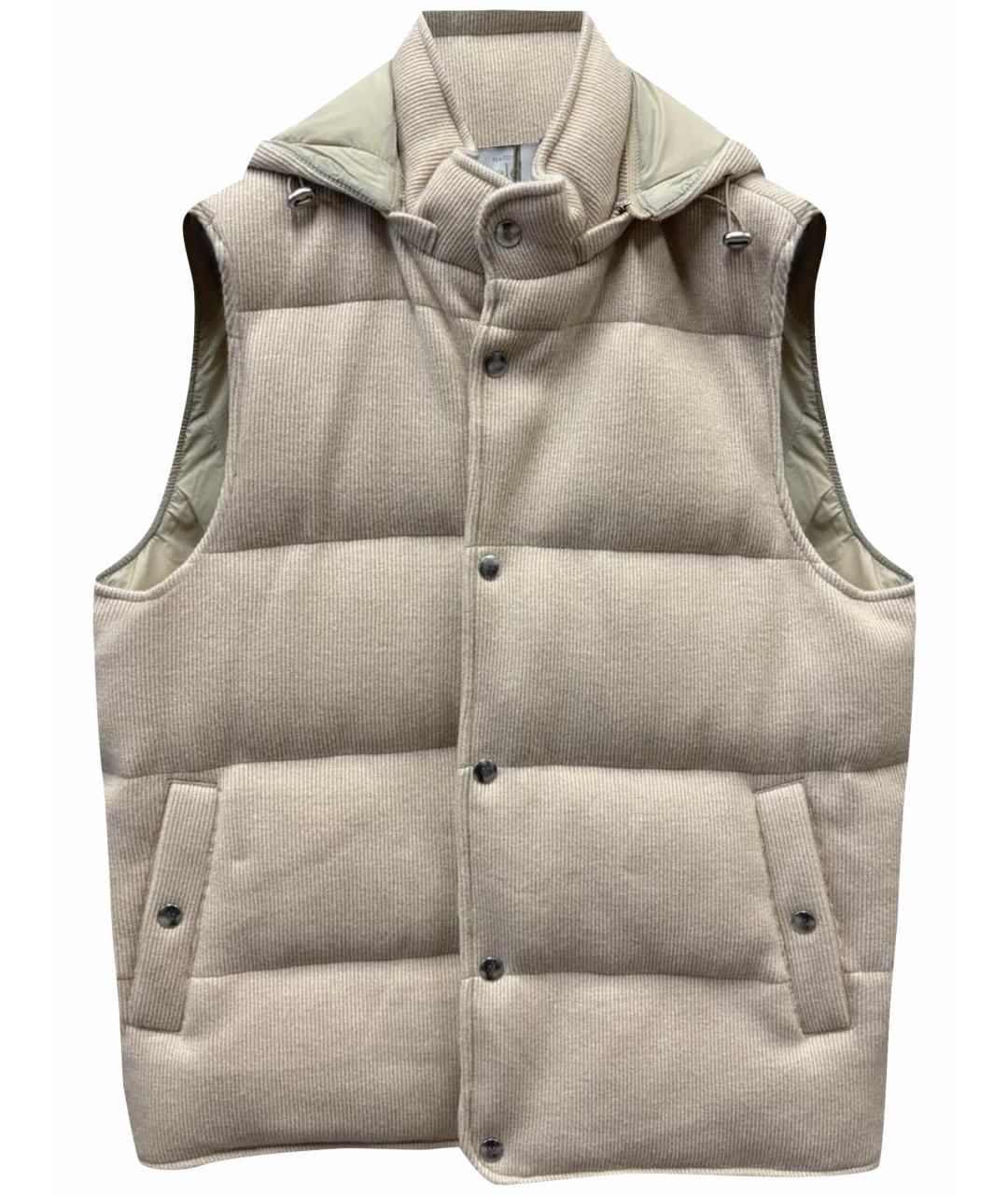 ELEVENTY Бежевый кашемировый жилет, фото 1