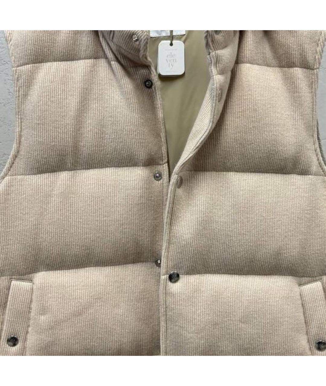 ELEVENTY Бежевый кашемировый жилет, фото 4