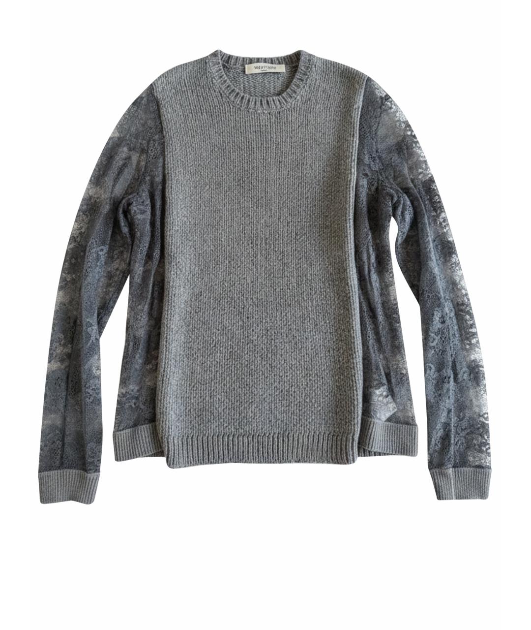 VALENTINO Серый шерстяной джемпер / свитер, фото 6