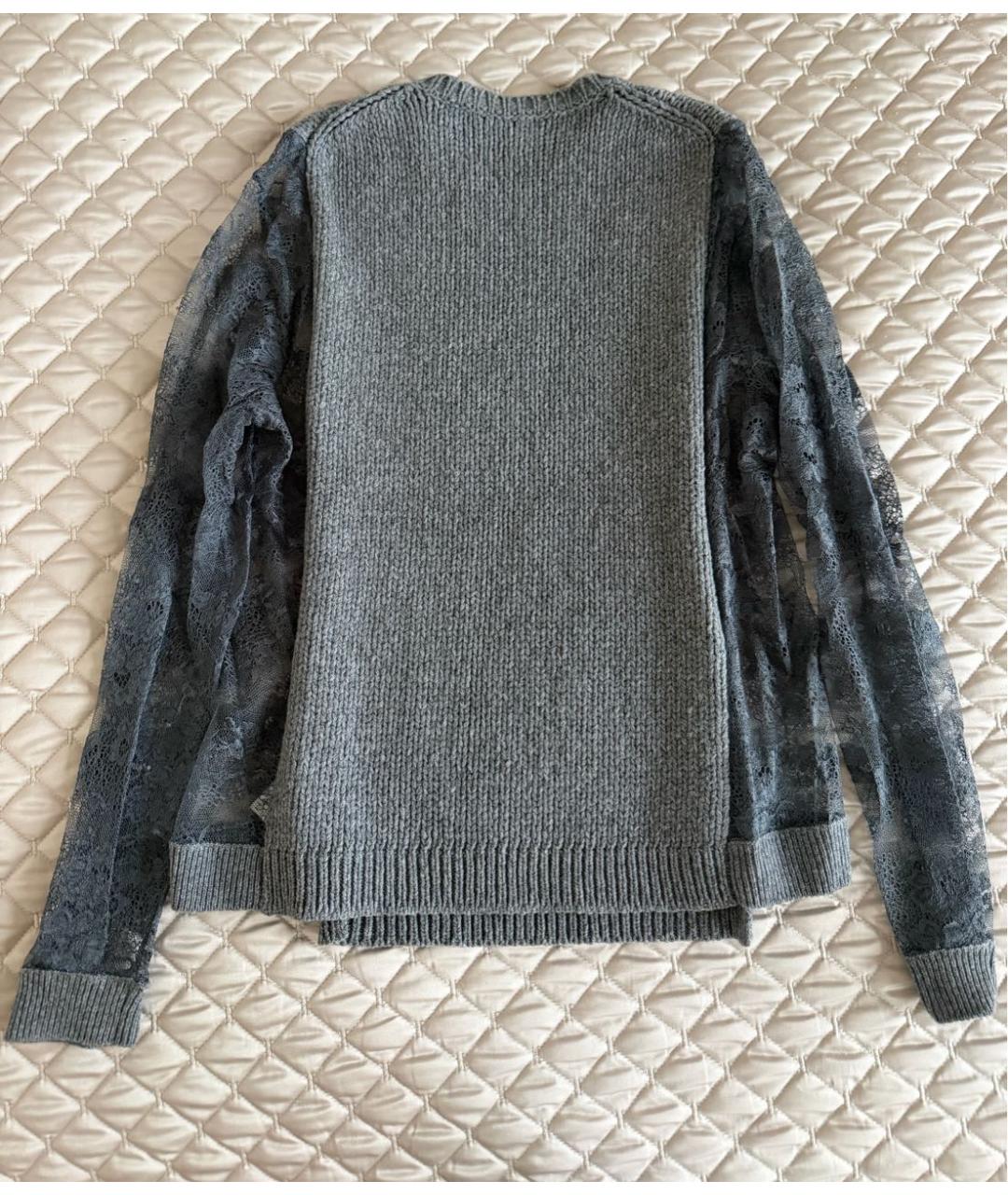 VALENTINO Серый шерстяной джемпер / свитер, фото 2