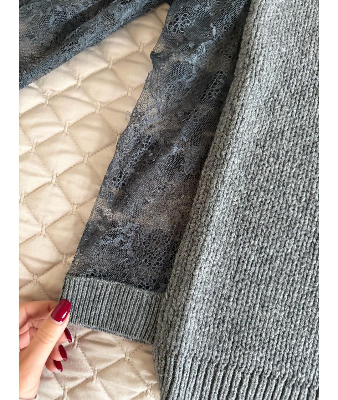 VALENTINO Серый шерстяной джемпер / свитер, фото 4