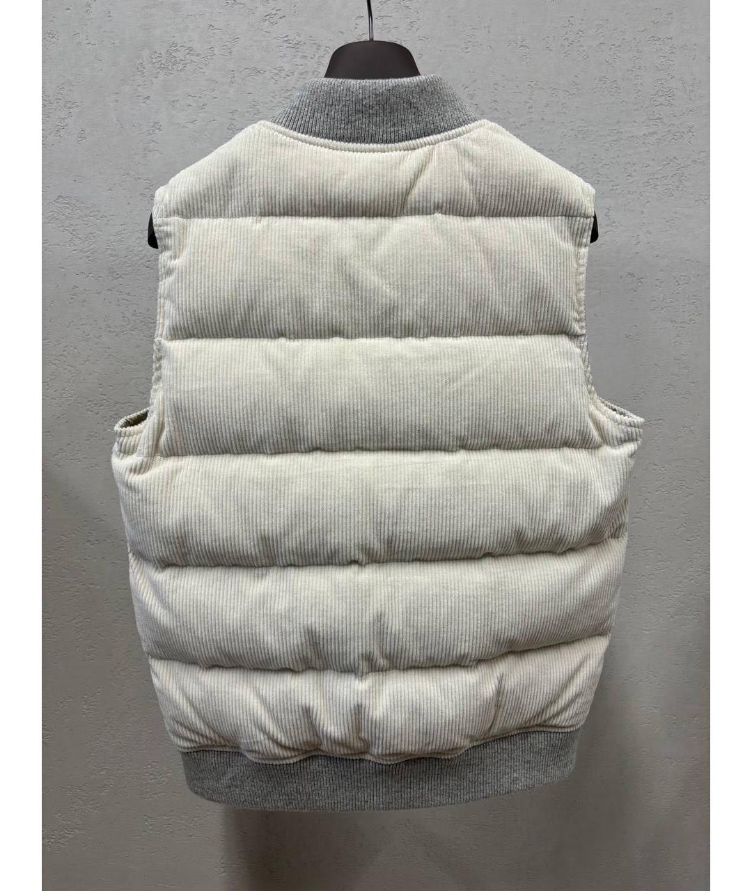 ELEVENTY Белый хлопковый жилет, фото 2