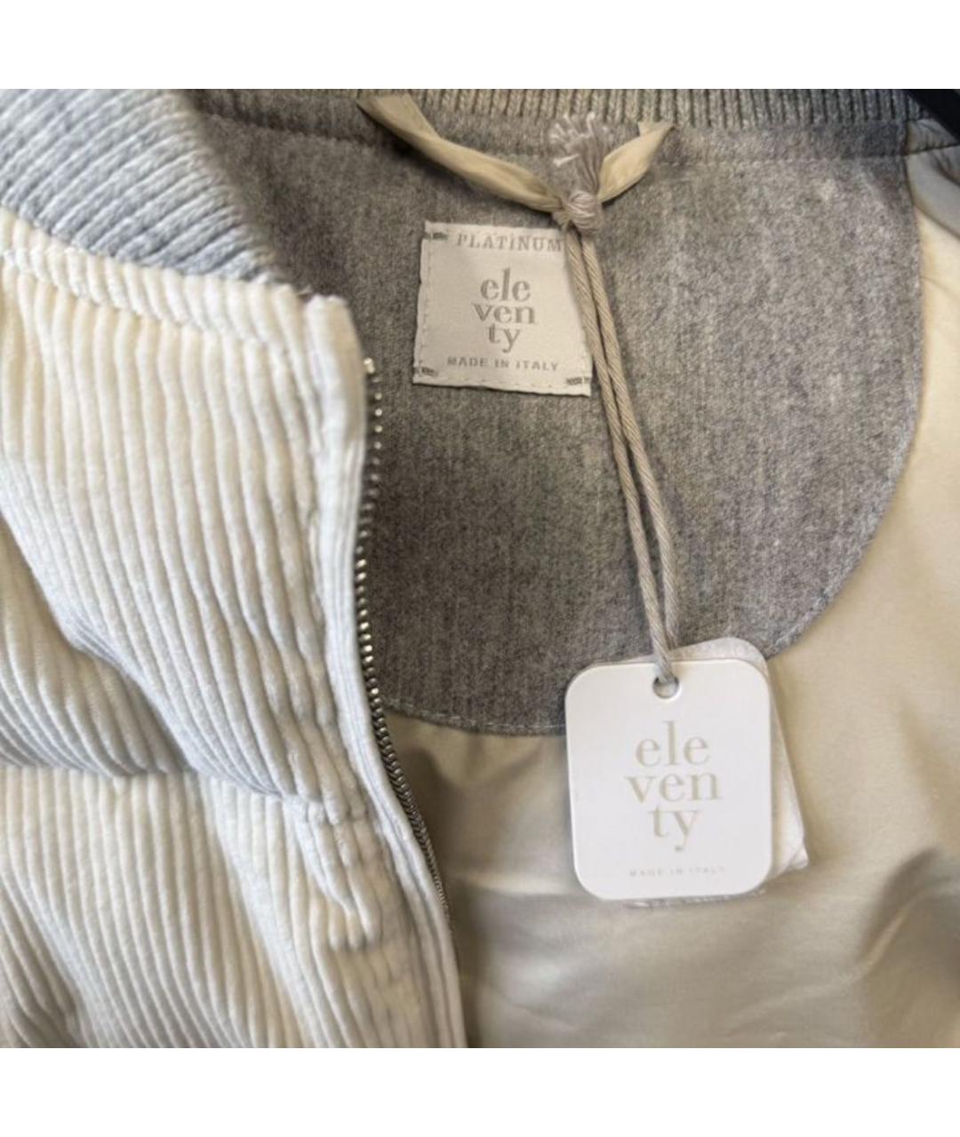 ELEVENTY Белый хлопковый жилет, фото 3