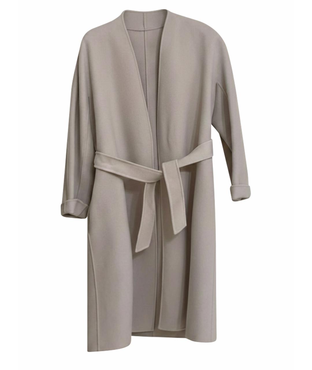 'S MAX MARA Бежевое шерстяное пальто, фото 1