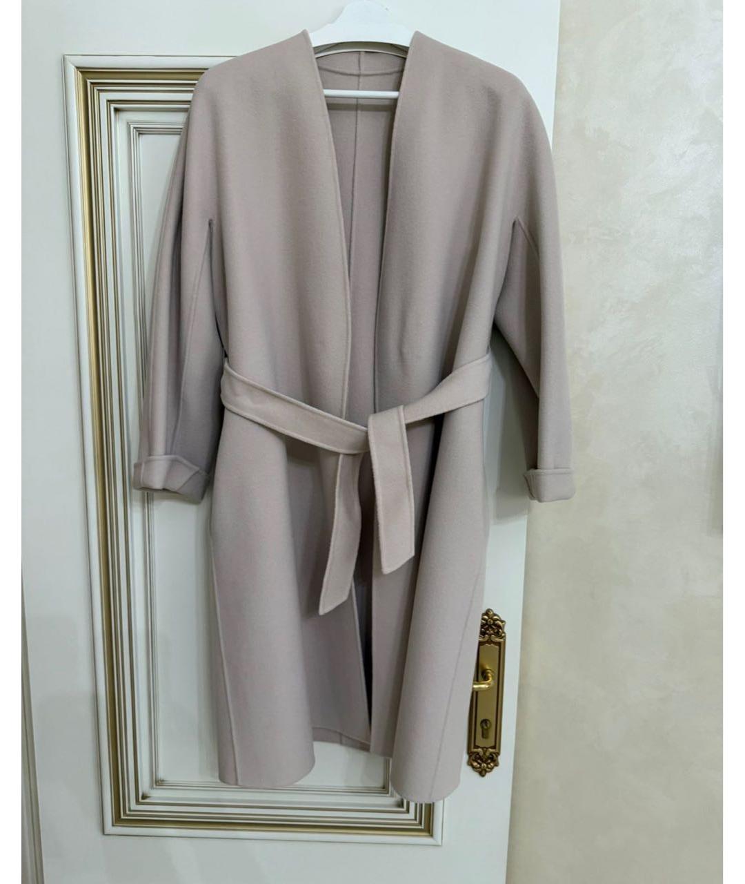 'S MAX MARA Бежевое шерстяное пальто, фото 2