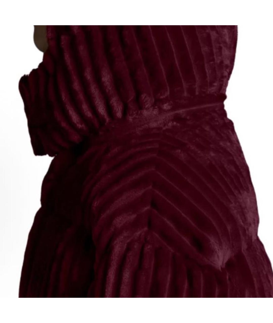 MONCLER Бордовый пуховик, фото 2