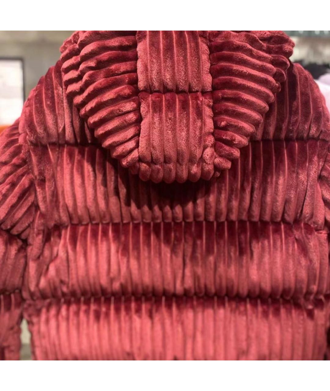 MONCLER Бордовый пуховик, фото 8