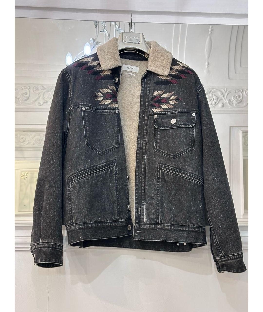 ISABEL MARANT ETOILE Серая хлопковая куртка, фото 2