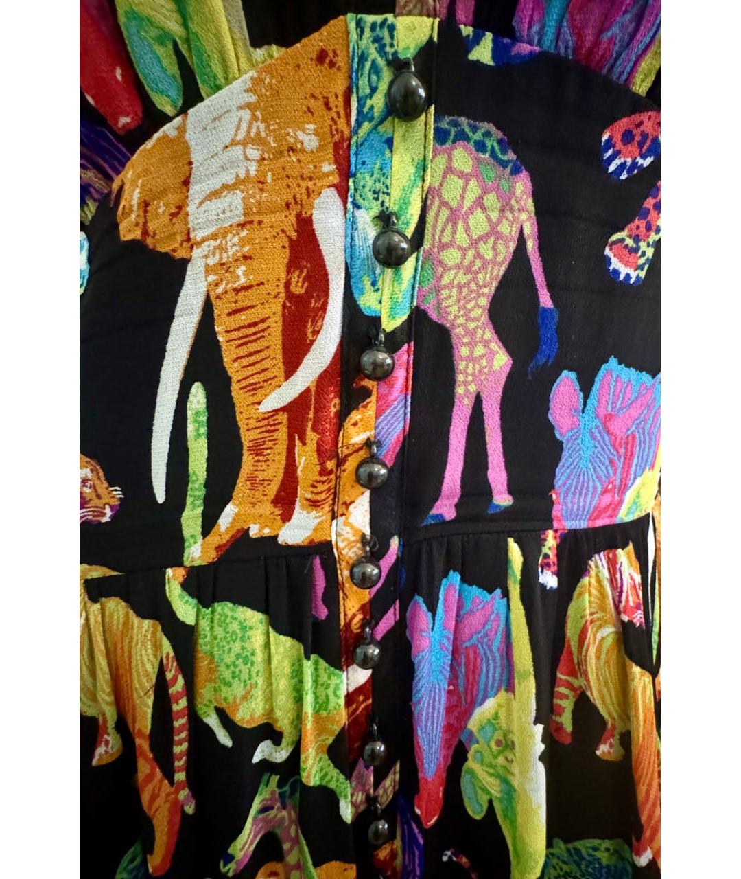 THE KOOPLES Мульти вискозное коктейльное платье, фото 8