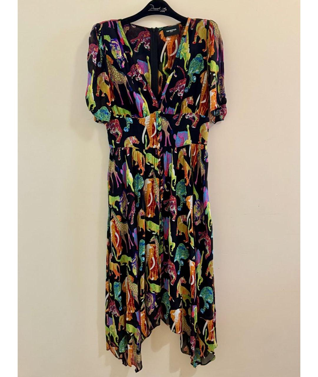 THE KOOPLES Мульти вискозное коктейльное платье, фото 9