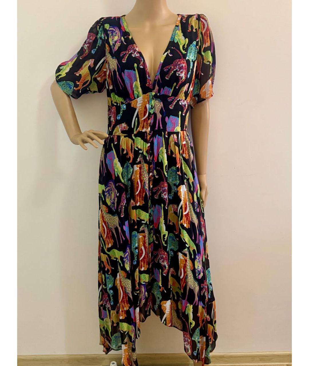 THE KOOPLES Мульти вискозное коктейльное платье, фото 6