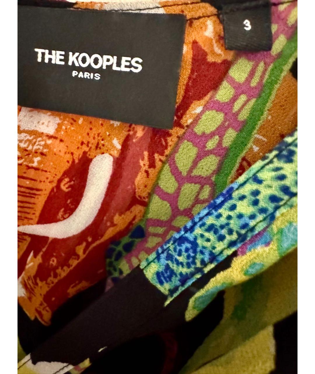 THE KOOPLES Мульти вискозное коктейльное платье, фото 4