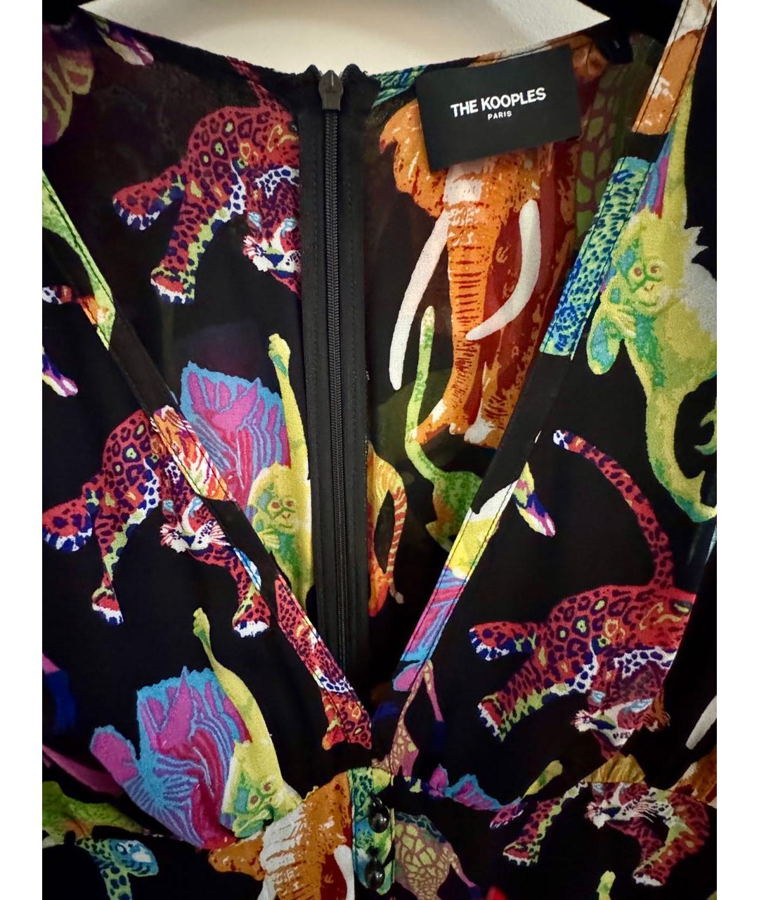 THE KOOPLES Мульти вискозное коктейльное платье, фото 3