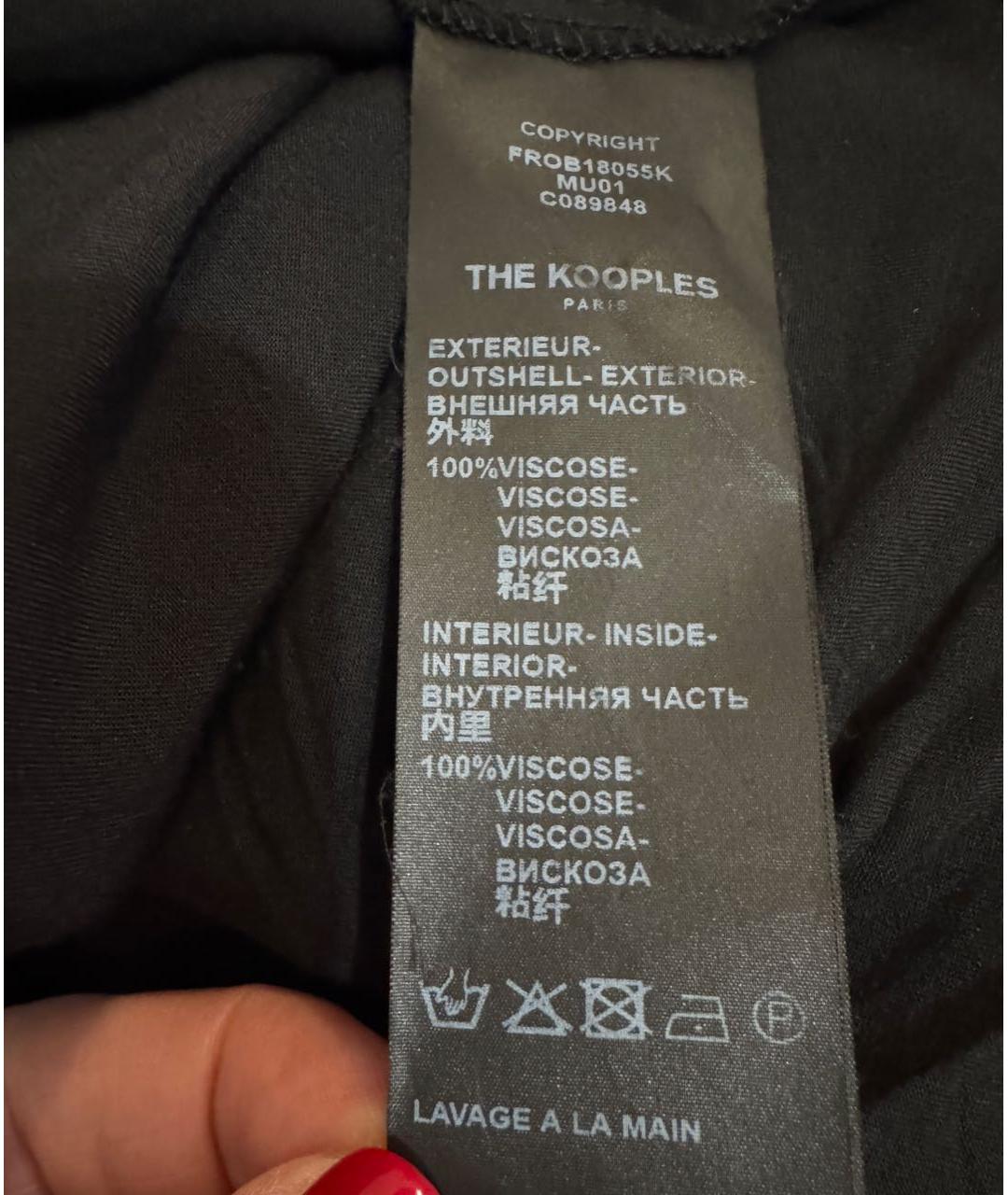 THE KOOPLES Мульти вискозное коктейльное платье, фото 5