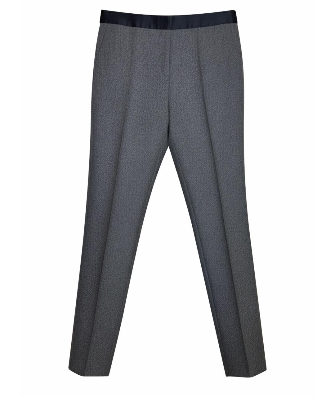 CELINE Серые шерстяные брюки узкие, фото 1