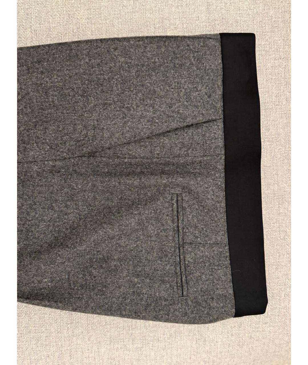 CELINE Серые шерстяные брюки узкие, фото 4