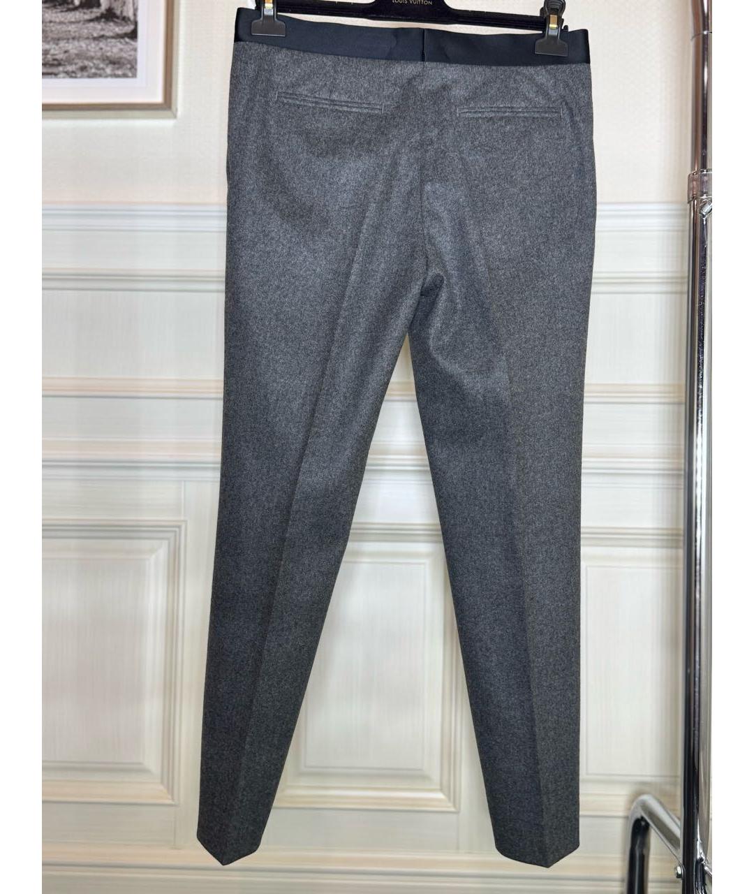 CELINE Серые шерстяные брюки узкие, фото 2