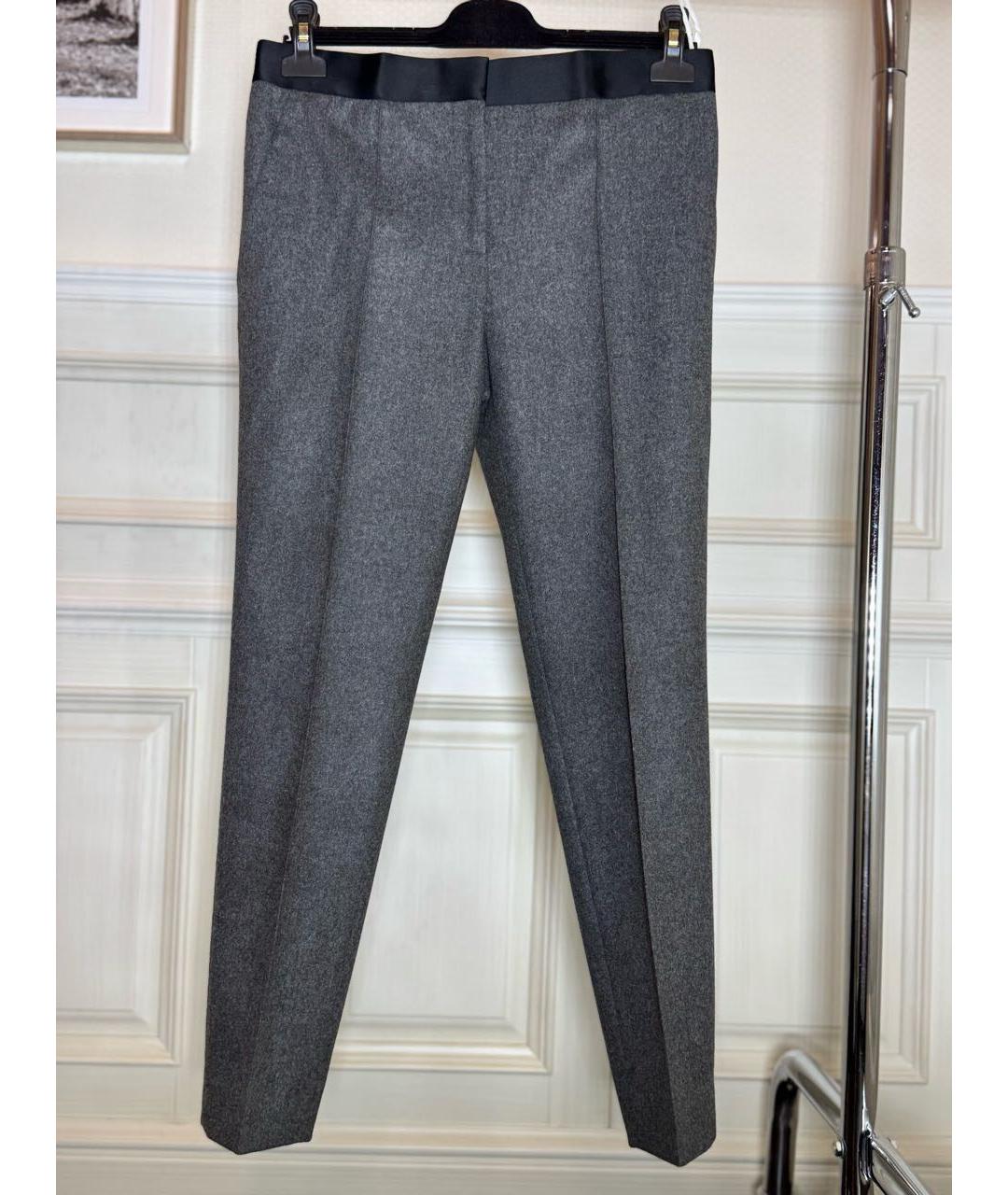 CELINE Серые шерстяные брюки узкие, фото 7