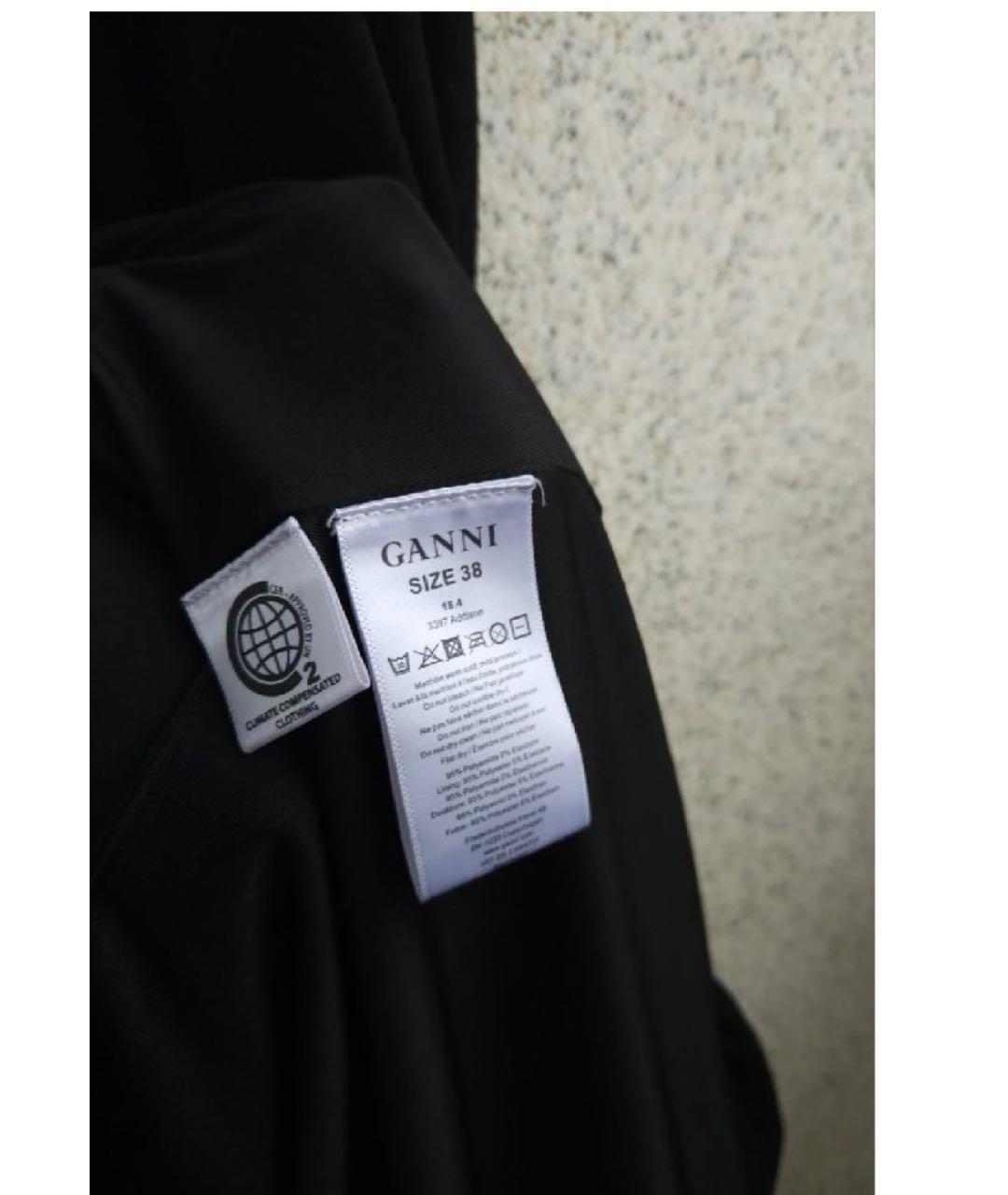GANNI Черное коктейльное платье, фото 5