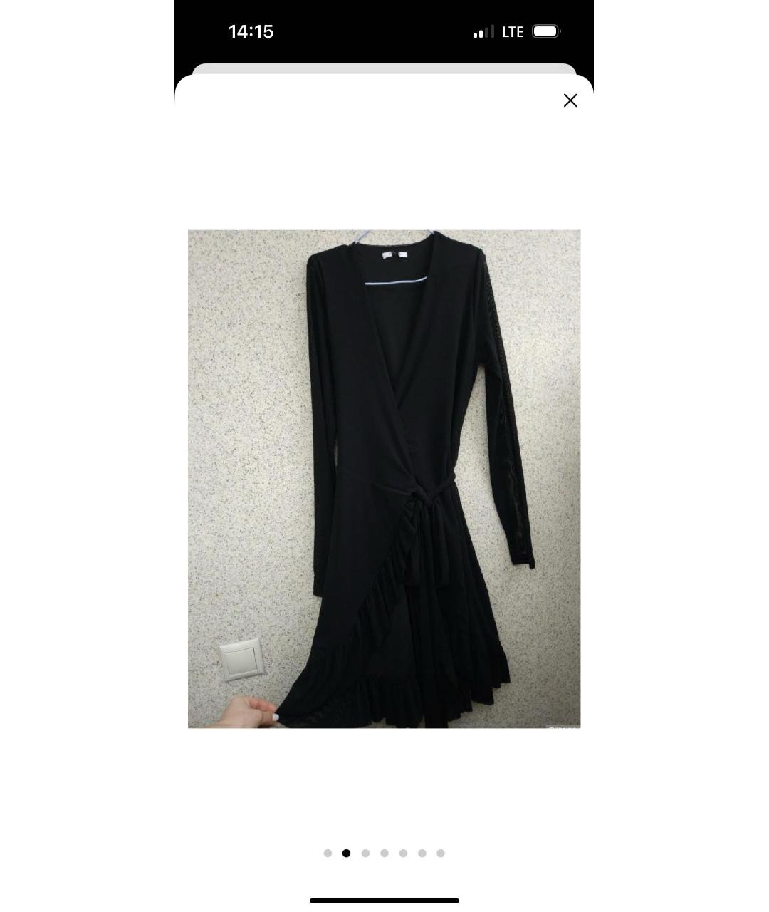 GANNI Черное коктейльное платье, фото 2