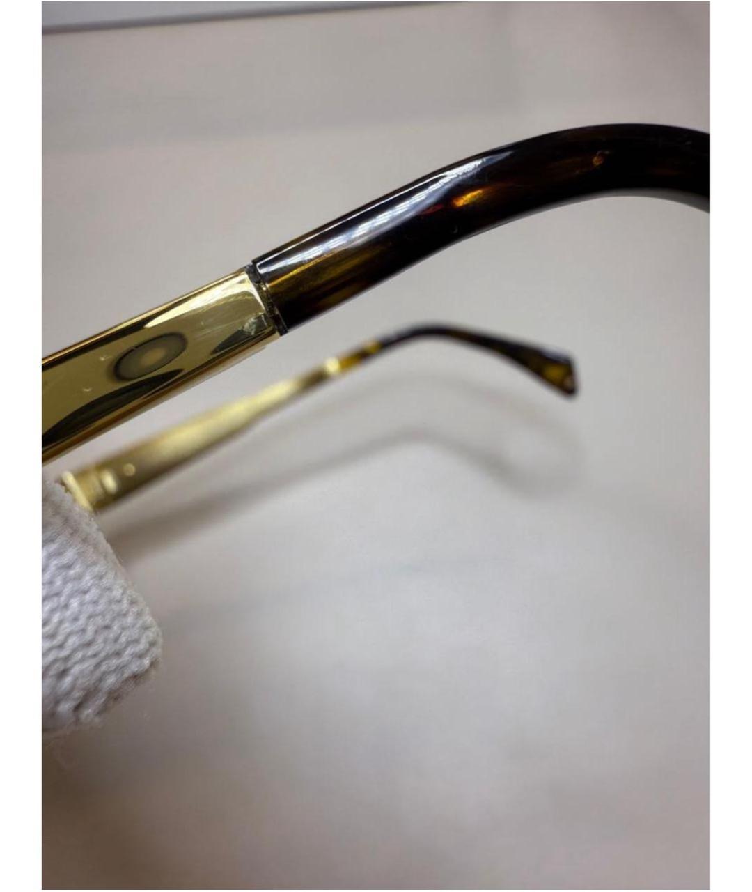 CELINE Золотые металлические солнцезащитные очки, фото 6