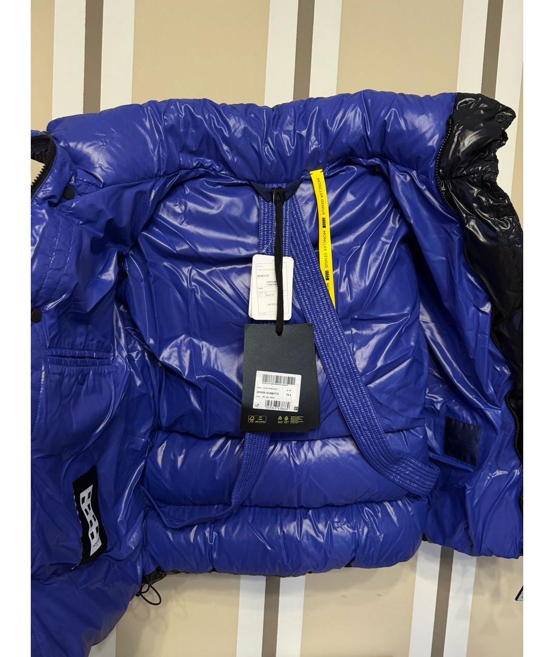 MONCLER Черный полиамидовый пуховик, фото 3