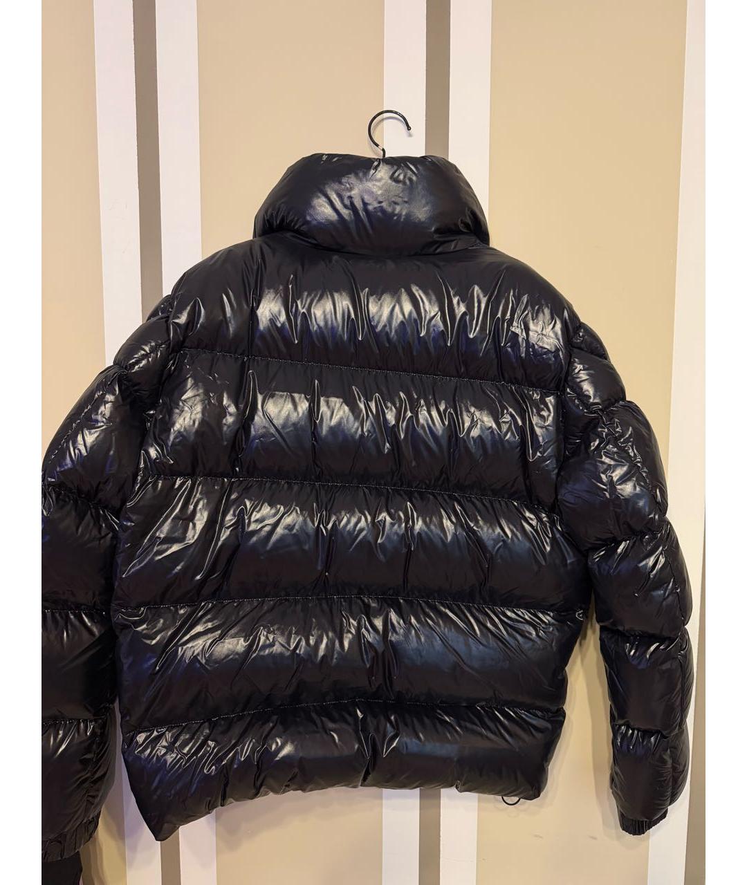 MONCLER Черный полиамидовый пуховик, фото 2