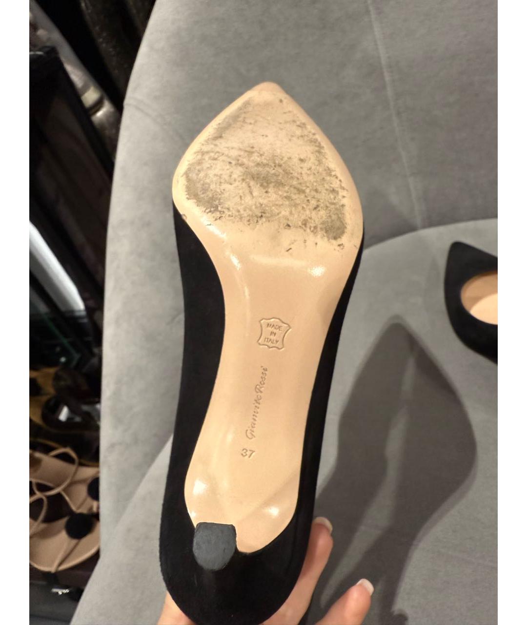 GIANVITO ROSSI Черные замшевые туфли, фото 7