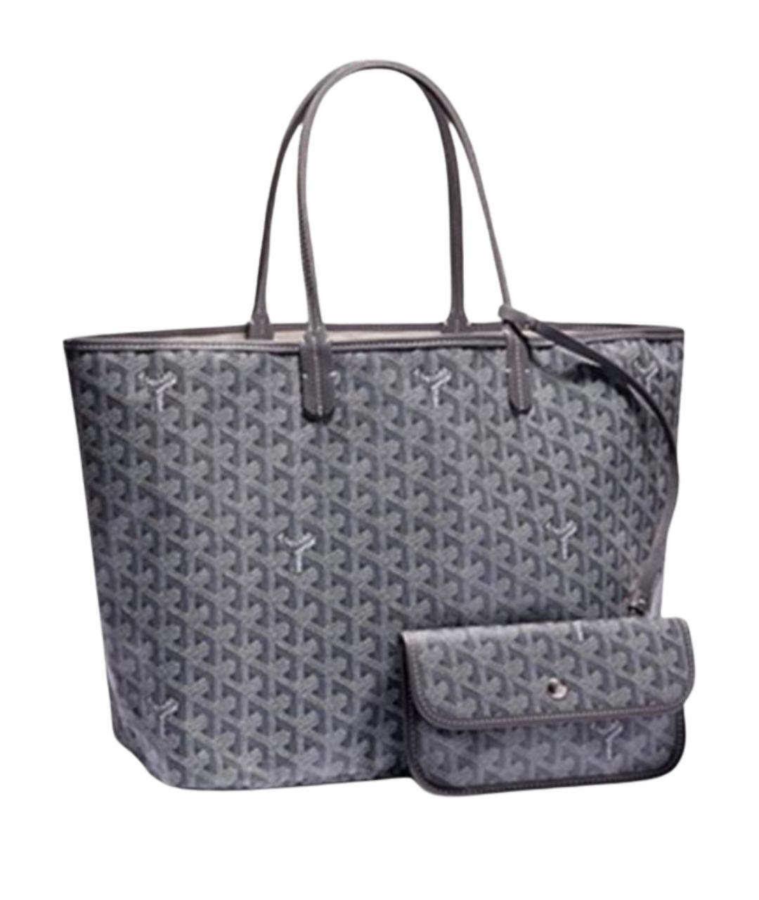 GOYARD Серая кожаная сумка тоут, фото 1
