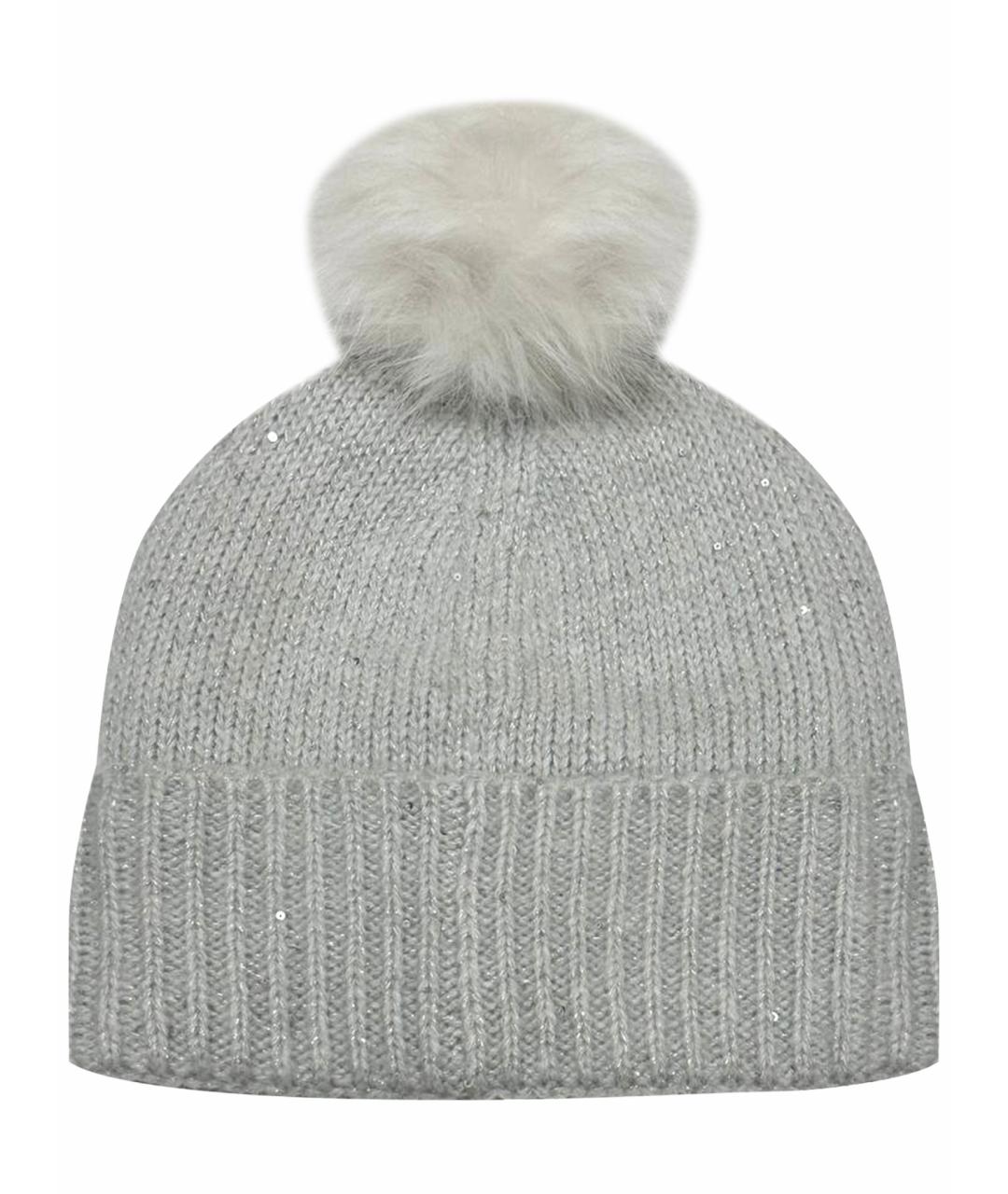 KARL LAGERFELD Серая шапка, фото 1