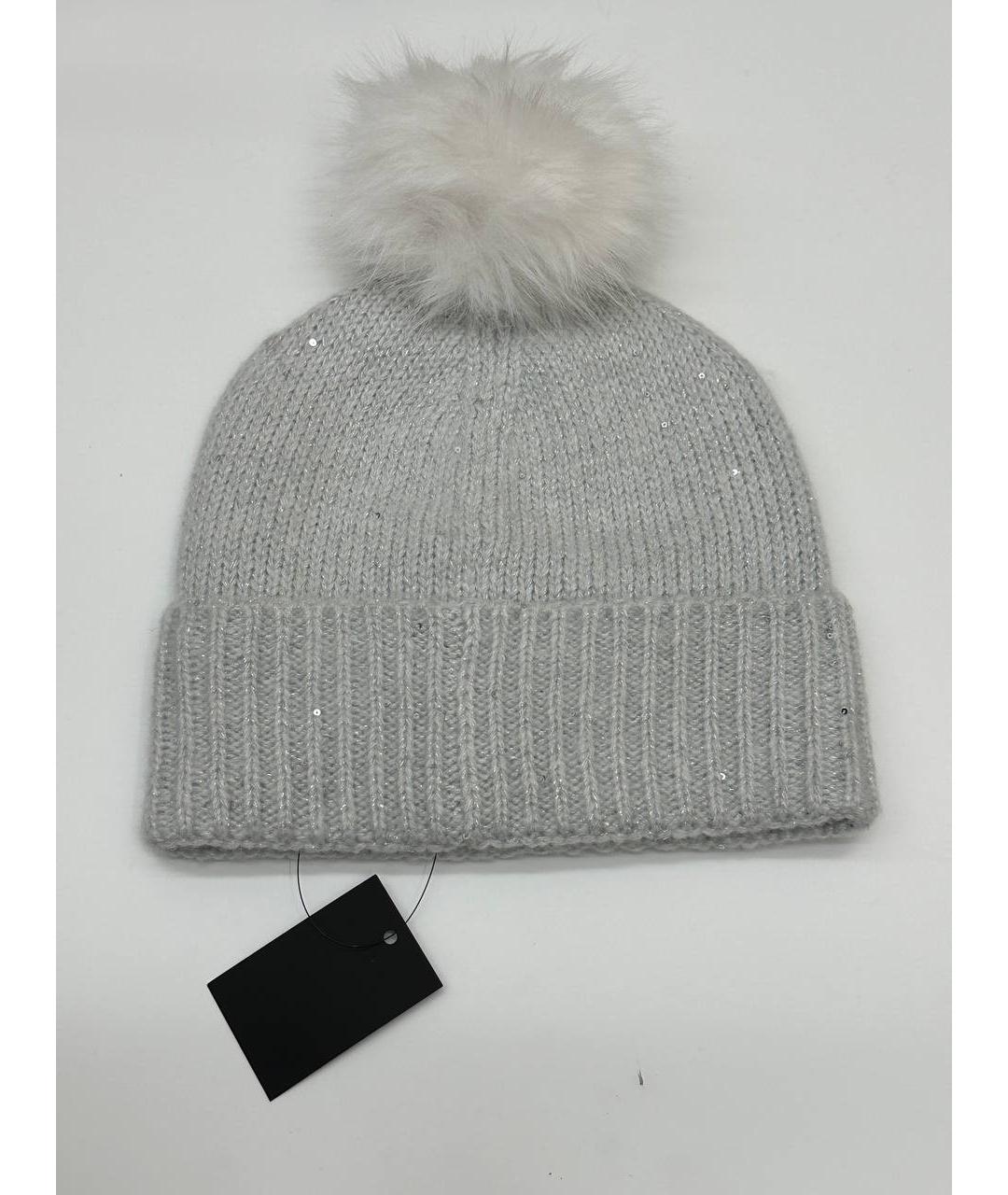 KARL LAGERFELD Серая шапка, фото 6