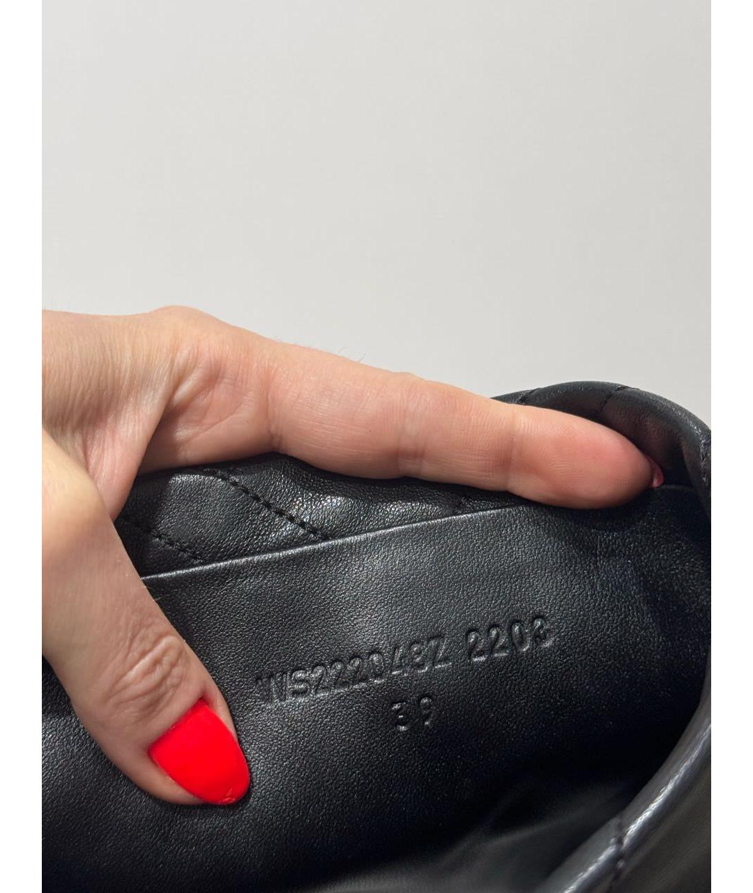 HERMES Черные кожаные сапоги, фото 8