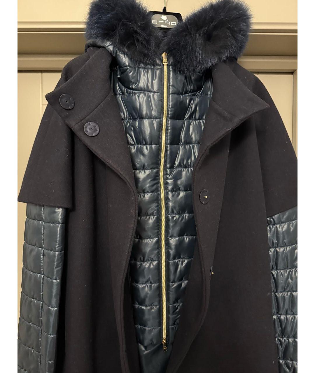 HERNO Синяя шерстяная парка, фото 3