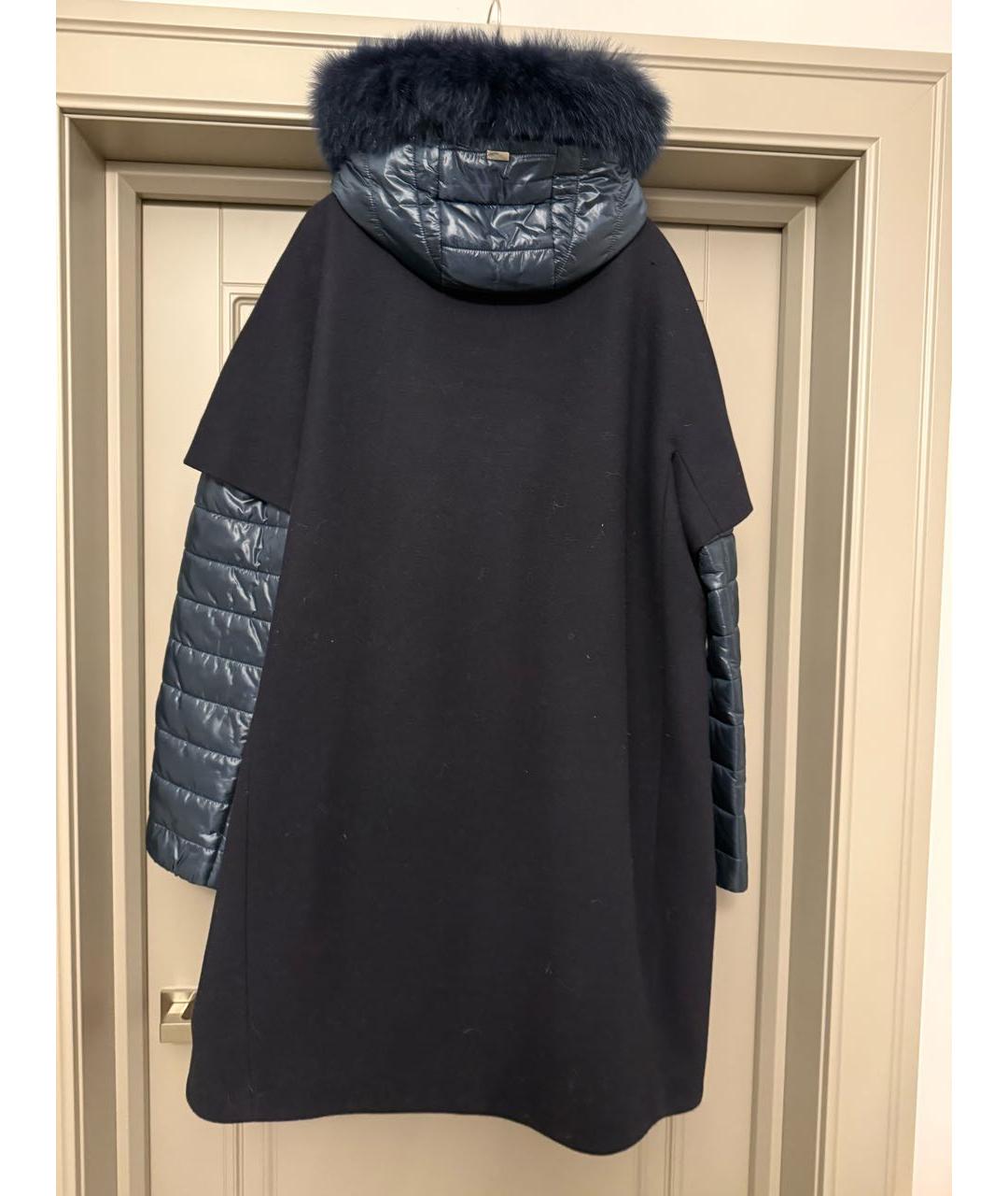 HERNO Синяя шерстяная парка, фото 2