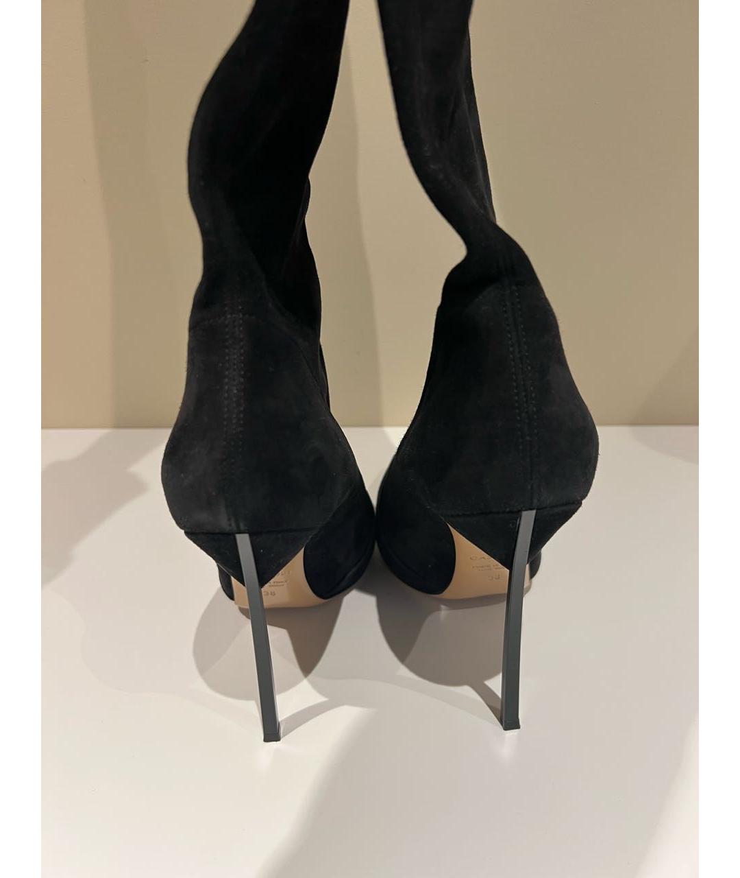 CASADEI Черные замшевые ботфорты, фото 4