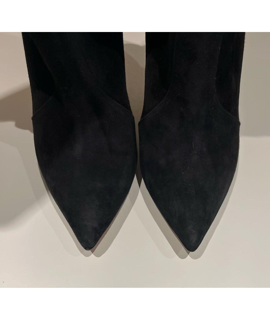 CASADEI Черные замшевые ботфорты, фото 3