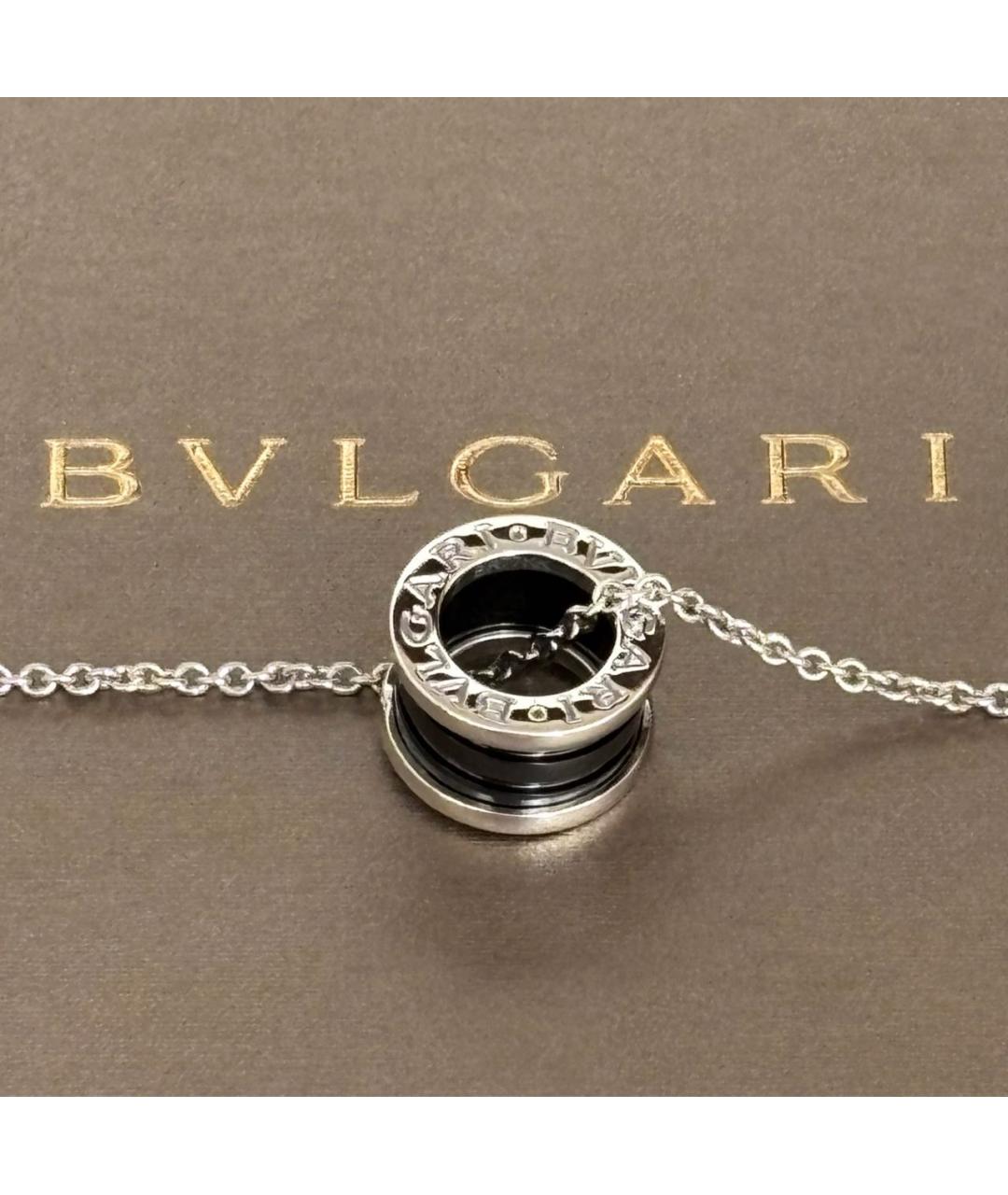 BVLGARI Черное серебряное колье, фото 5