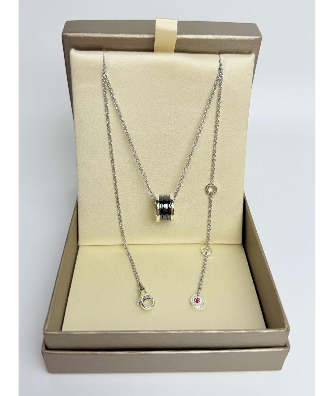 BVLGARI Черное серебряное колье, фото 4