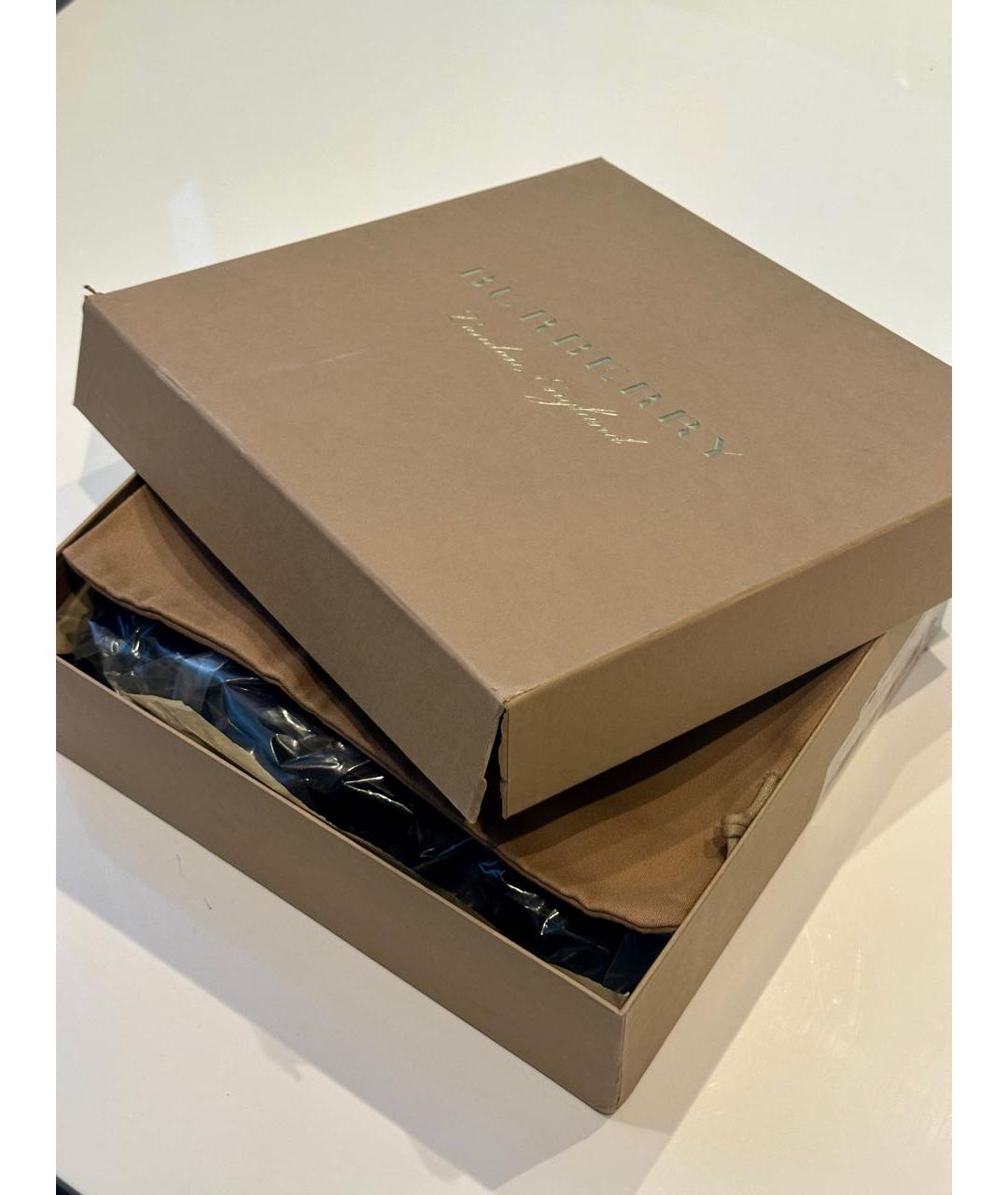 BURBERRY Коричневые кожаные брогги и оксфорды, фото 8