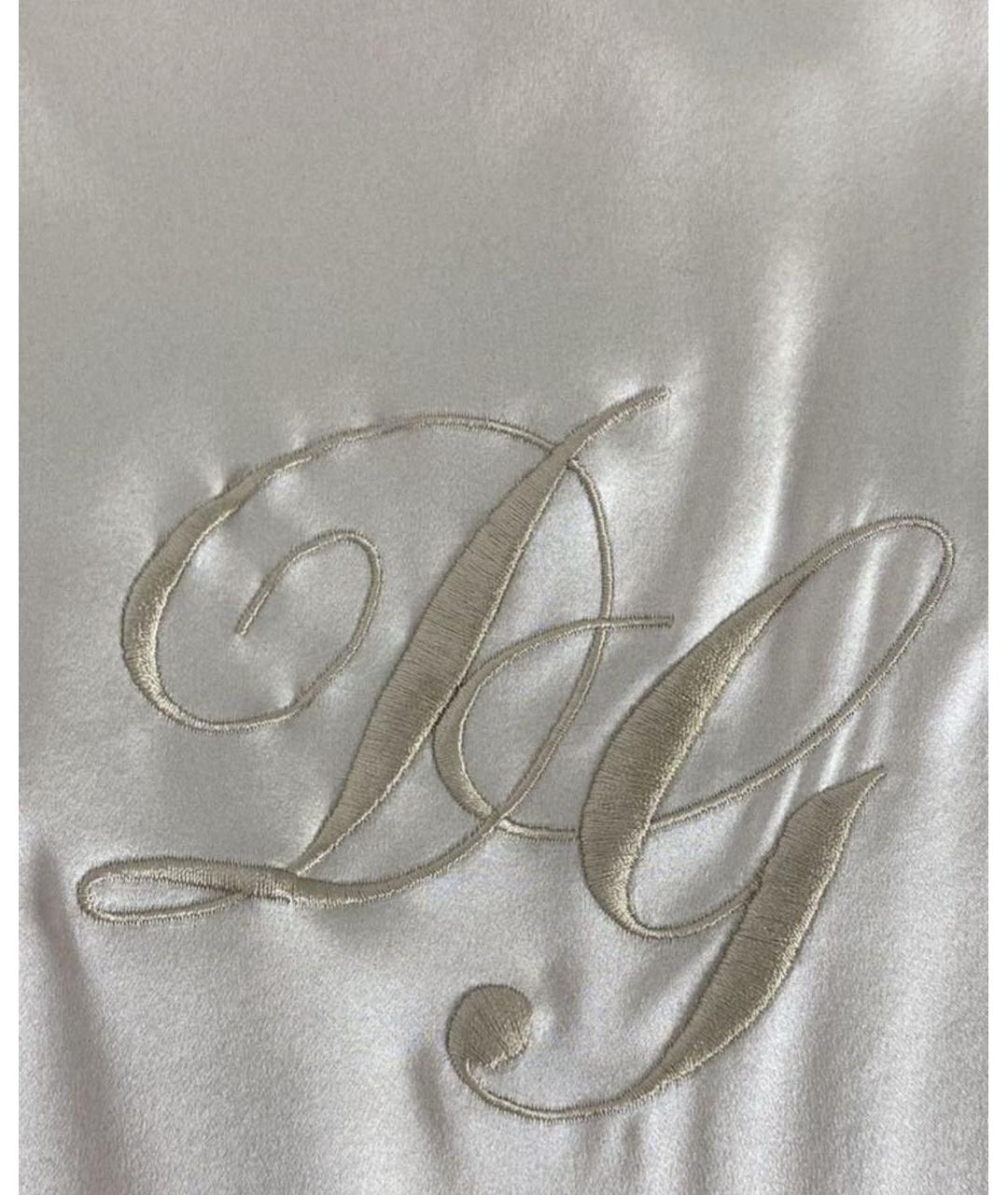 DOLCE&GABBANA Золотое шелковое коктейльное платье, фото 3