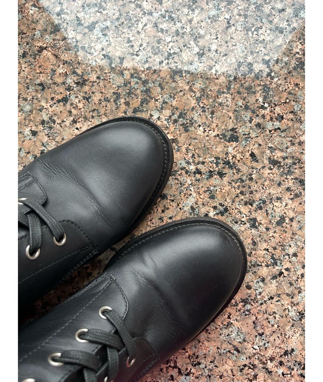 GIANVITO ROSSI Черные кожаные ботинки, фото 6