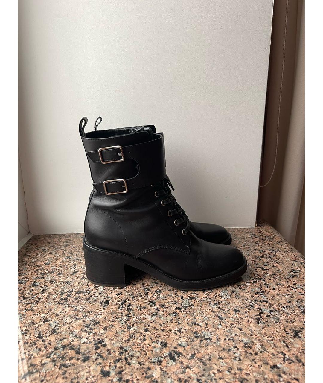 GIANVITO ROSSI Черные кожаные ботинки, фото 4