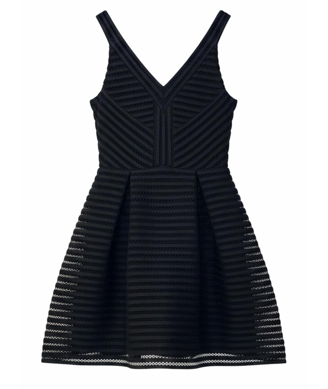 MAJE Черное полиэстеровое коктейльное платье, фото 1