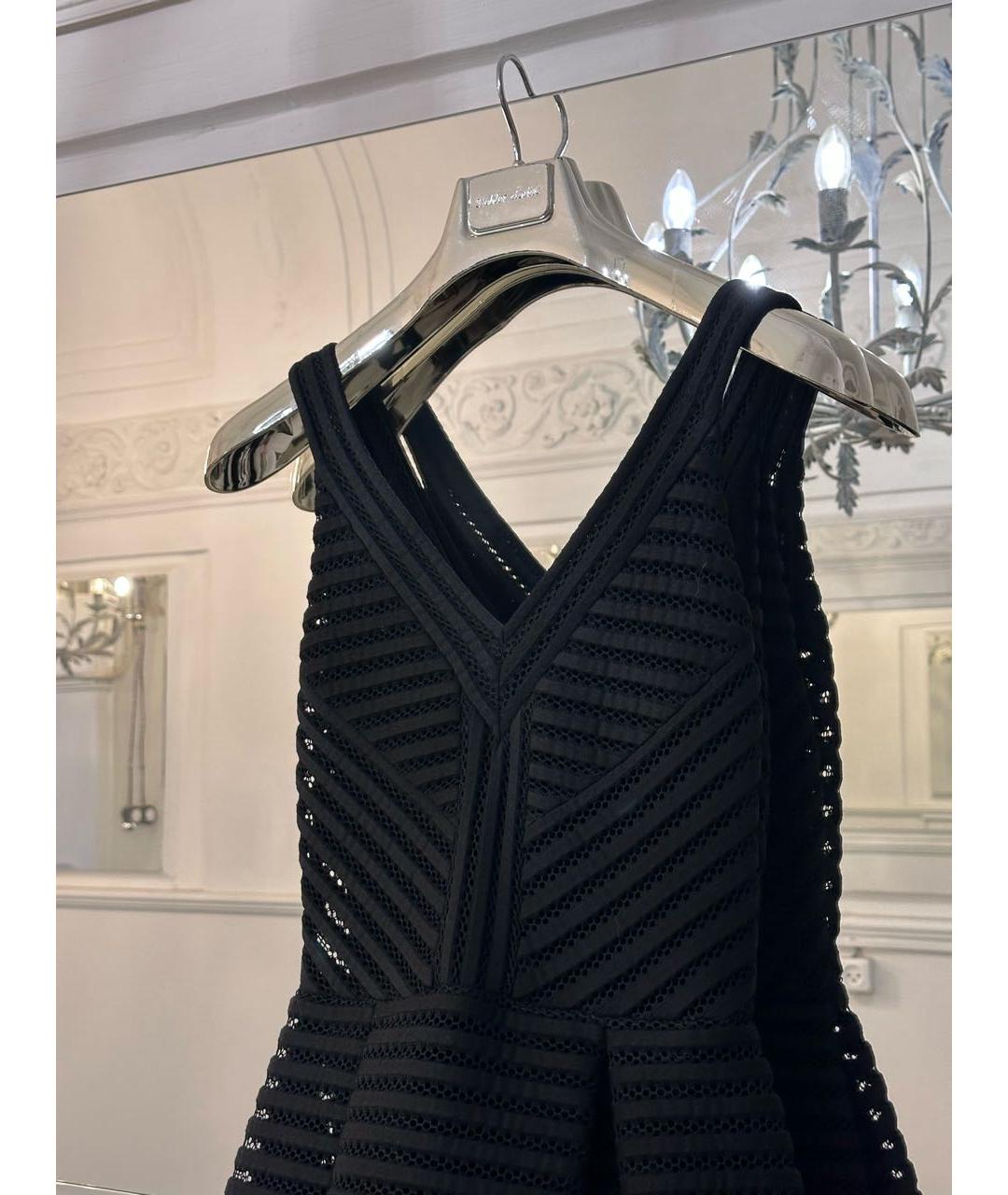 MAJE Черное полиэстеровое коктейльное платье, фото 2