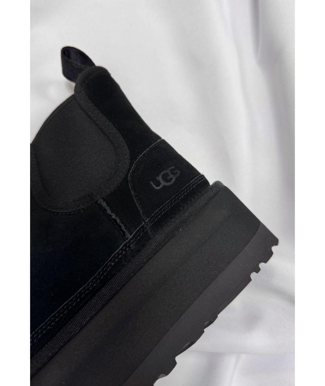 UGG AUSTRALIA Черные замшевые ботинки, фото 3