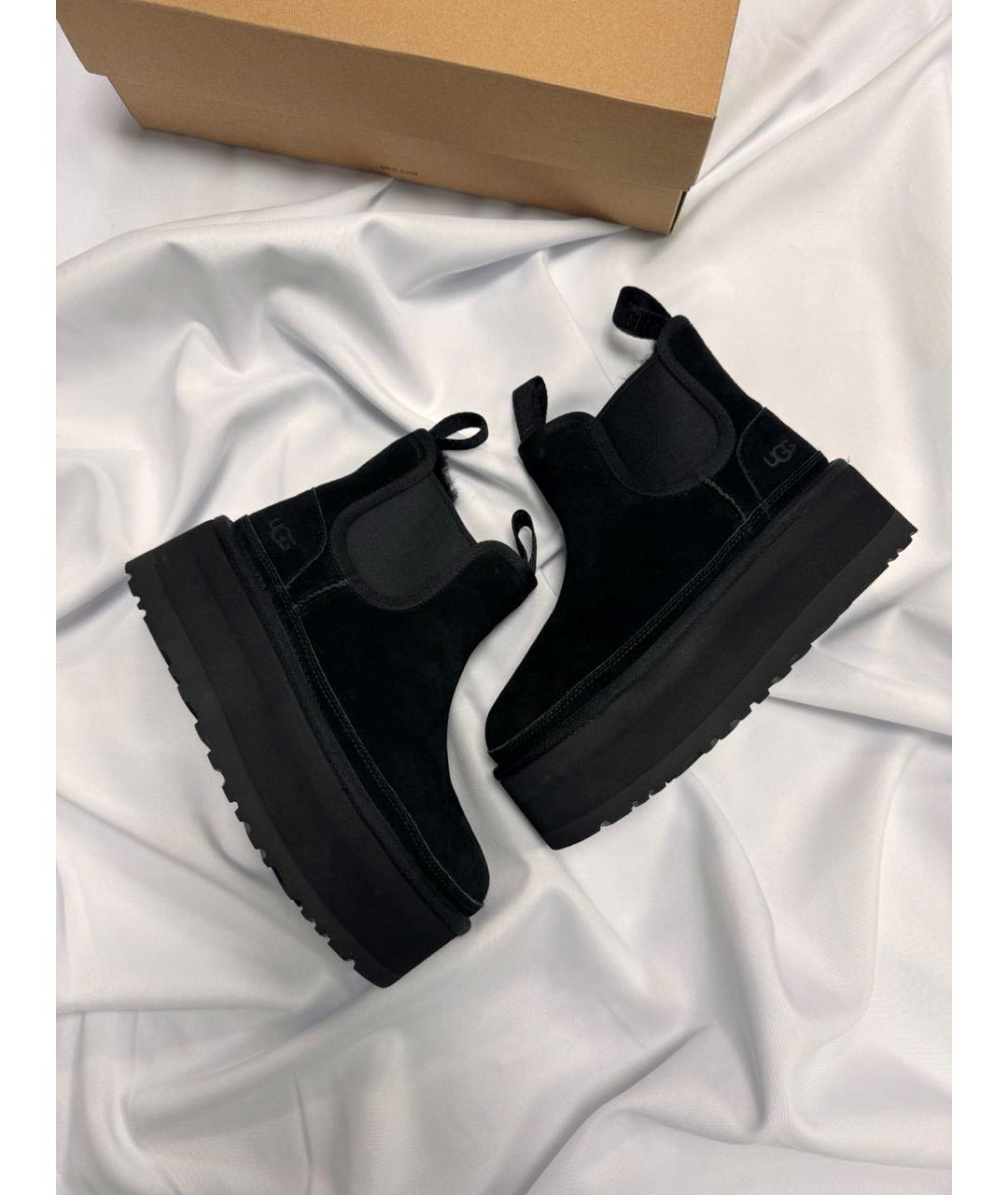 UGG AUSTRALIA Черные замшевые ботинки, фото 7