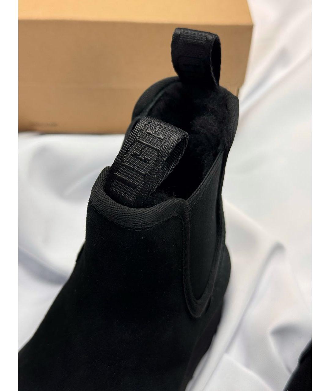 UGG AUSTRALIA Черные замшевые ботинки, фото 6