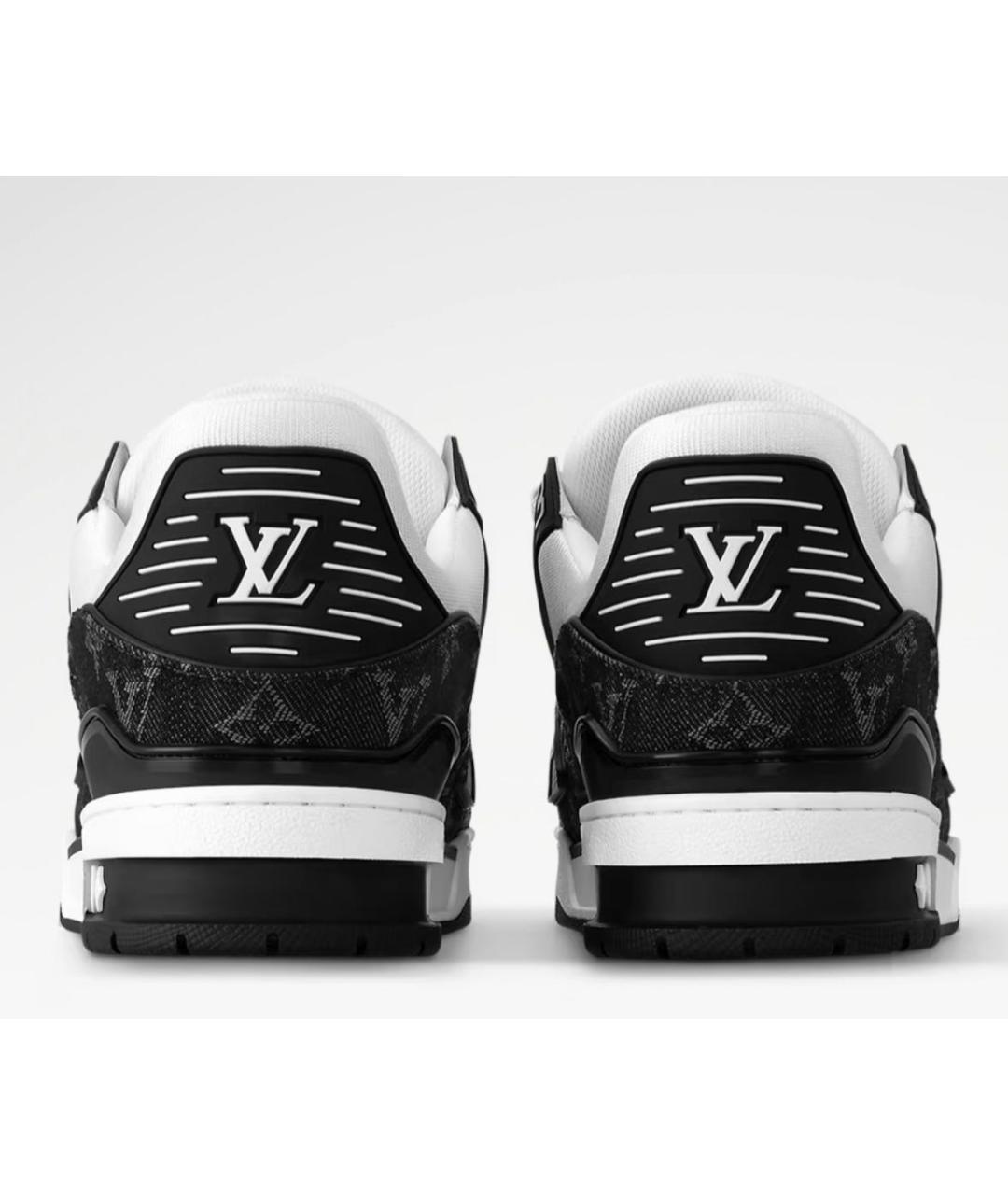 LOUIS VUITTON Белые кожаные низкие кроссовки / кеды, фото 3