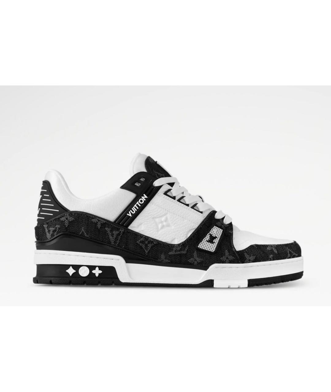 LOUIS VUITTON Белые кожаные низкие кроссовки / кеды, фото 5